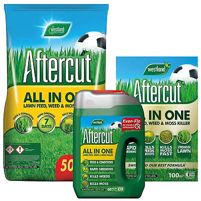 Aftercut All In One Lawn Thickener Feed Weed & Moss Killer Westland Gardening • £15.99