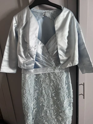 £40 • Buy Light Blue Occasion Dress And Jacket Size 12