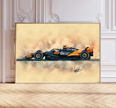 Lando Norris 2024 Mclaren MCL38 F1 Car Poster Print Signed Formula 1 Wall Art • £14.99