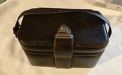 Vintage Hard Leather Camera -Lens  Case  Bag SLR-1500 Made In USA By Diamond • $10