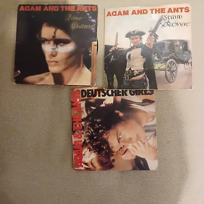 3 X ADAM & THE ANTS DEUTSCHER GIRLS Prince Charming Stand Vg CON PIC Sleeve • £4.70