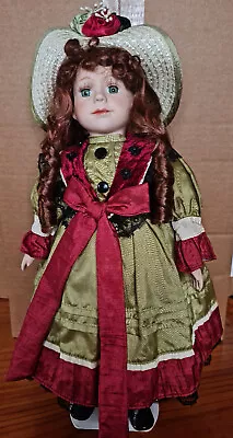 Homeart Bisque Collectible Memories Porcelain Doll  Katie   40cm/15  W/stand • $20