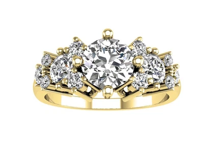 £1410 • Buy I1 G 1.30Carat Natural Diamond Solitaire Wedding Ring Prong Set 14K Yellow Gold