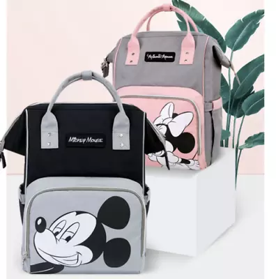 2022 Disney Bags Diaper Nappy Maternity Bag Minnie And Mickey Mouse Backpack UK  • £40.66