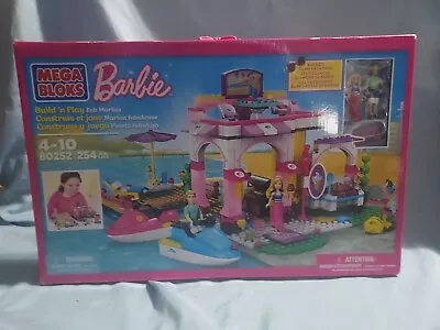 Mega Bloks Barbie Build 'n Play Fab Marina Jet Ski Ken Blocks 80252 254 Pcs New • $35