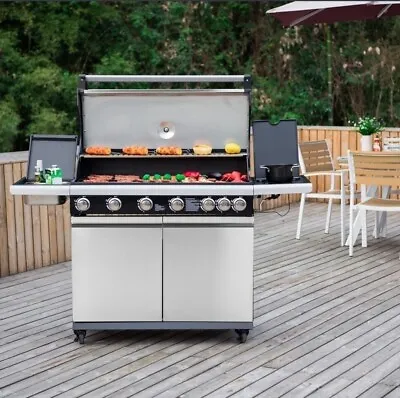 £479.99 • Buy Boss Grill Alabama Elite 6 Burner Gas BBQ With Side Burner In Stainless Steel