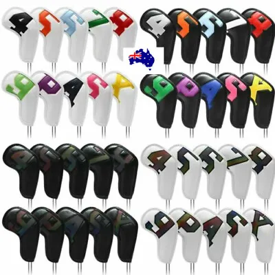 $35.65 • Buy 10Pcs Golf Iron Covers Golf Wedge Cover Golf Club Head Covers Protective Cover.