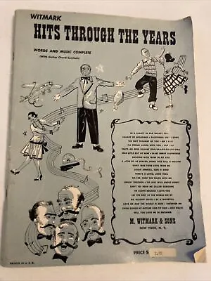 Witmark Hits Through The Years Sheet Music Songbook 1951 Movie Songs 1920s 1930s • $6.09