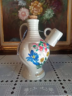 Hand Made And Decorated German Stoneware Liquor Jug W/ Mini Stein • $29.99