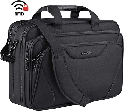 KROSER 18  Laptop Bag Premium Laptop Briefcase Fits Up To 17.3 Inch Laptop Expan • $56.99