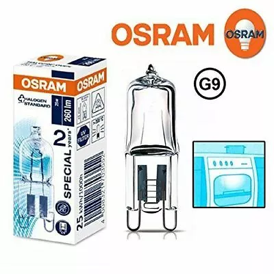 £4.99 • Buy Genuine OSRAM 40w 230v G9 Oven Halopin Halogen Capsule Bulb 