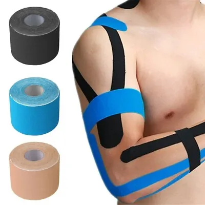 Useful Durable Tape Waterproof Sports Muscle Tape 1Roll Injury KT Muscle • $18.10