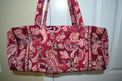 Vera Bradley Small Duffel Duffle Bag Travel Purple Navy Bali Capri Green NWT! • $73