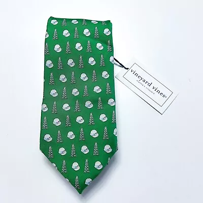 Vineyard Vines Custom Collection Chesapeake Energy Oilfield Green Print Tie • $20