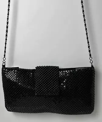 MAGID Clutch Purse Evening Sequin Beaded Women's Black Crossbody Bag New • $18.99