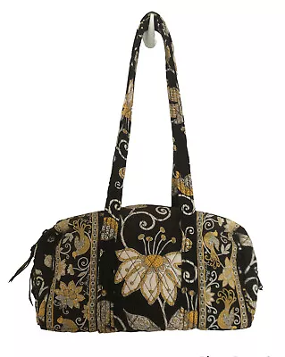 Vera Bradley Yellow Bird Barrel Shoulder Purse Zip Closure 1 Outside Pocket • $17