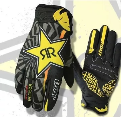 THOR ROCKSTAR ENERGY 2024 Motocross Gloves Dirt Bike Enduro ATV Offroad MX Glove • $28.99