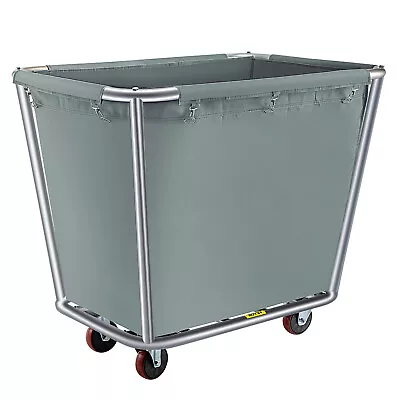 $99.99 • Buy VEVOR Laundry Basket Steel Canvas Basket Truck 10 Bushel Hand Truck Cart