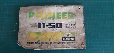 Vintage Manual PIONEER Chainsaw Model 11-50 • $11