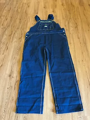 ~~Liberty Overalls Men's 46x34 Blue Carpenter Bib Style Workwear Comfort..EUC!!! • $19.95