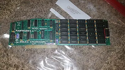 Vintage Ramworks Ii 2 Appl. Eng. Apple Ii 2 Memory Card Board Guarantee #233 • $99.99