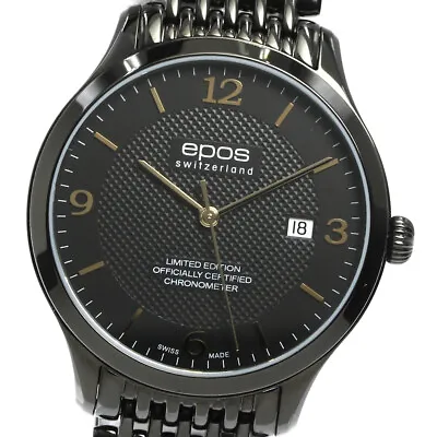 EPOS Originale 3420 COSC Date Black Dial Automatic Men's Watch_775295 • $465.84