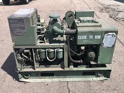 $1500 • Buy JR Hollingsworth Military Diesel Engine Generator - MEP 002A - 5 Kw 60 Hz - Used