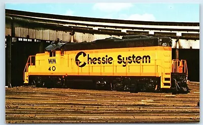 Postcard Chessie System Western Maryland No. 40 At Hagerstown MD 1973 RR C186 • $4.85