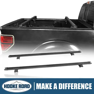 Hooke Road Truck Bed Aluminum Ladder Racks Cross Bars Pair Adjustable For Pickup • $181.99