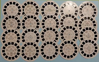 View-Master Lot Of 20 Various Single Countries Reels                 #M19 • $25.50
