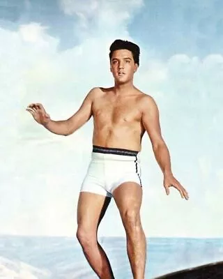 Elvis Presley In Swim Trunks On Surfboard As Chad 1961 Blue Hawaii 24x36 Poster • $29.99