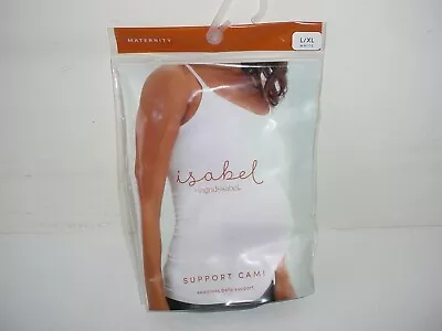 Isabel Maternity Belly Support Cami Womens Size L/XL Seamless Stretch White • $9.95