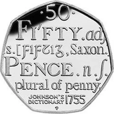 Plural Of Penny 2005 50p Coin** • £1.90
