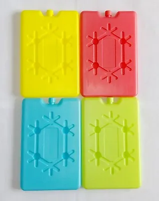 Square Ice Blocks Plastic Reusable Freezer Cool Ice Packs Cooler Bag For Picnic • £3.60