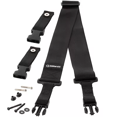 $31.95 • Buy NEW DiMarzio DD2200BK 2 Inch Nylon ClipLock Guitar Strap Quick Release - BLACK