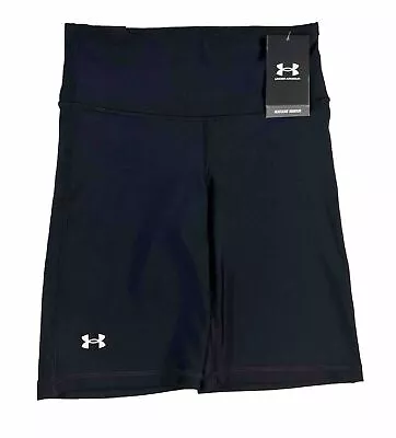 Under Armour UA Women's Motion 8  High Rise Compression Bike Short -Black New! • $18.99