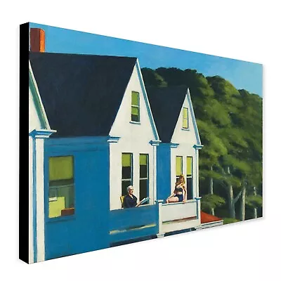 Second Story Sunlight - Wall Art By Edward Hopper - Canvas Wall Art Framed Print • £15.99