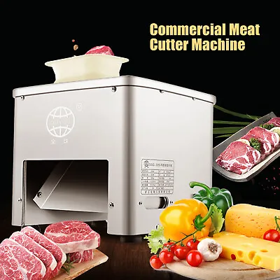 Commercial Meat Cutter Machine Commercial Electric Meat Slicing Stainless Steel • $199