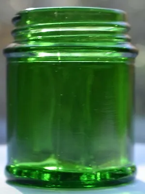 Antique Green Glass Embossed Glass Musterole Cleveland Jar Pat • $20