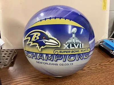 15 Lb ON THE BALL BOWLING Viz-A-Ball Baltimore RAVENS SUPER BOWL XLVII 2013 • $75