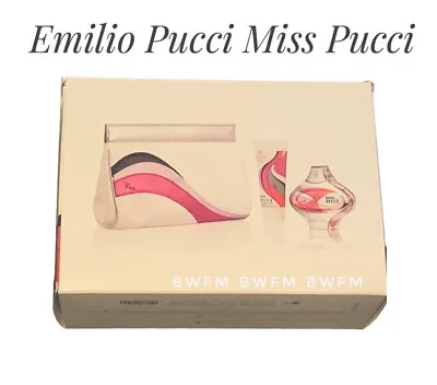 New MISS PUCCIEmilio PucciEAU DE PARFUM1.7oz 50ml.SEALEDbagmilk Lotion Set • $399.99