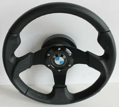 Steering Wheel Fits For BMW Used  Perforated Leather E28 E30 E34 Sport 86-92' • $327.80