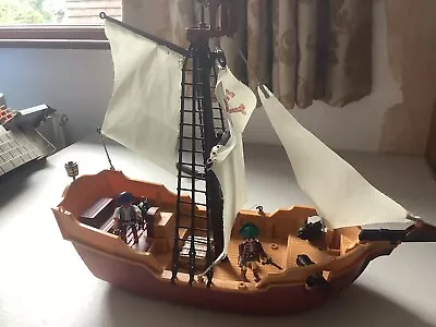 Playmobil Pirates Red Serpent Pirate Ship 2014  From Set 5678 Incomplete • £12