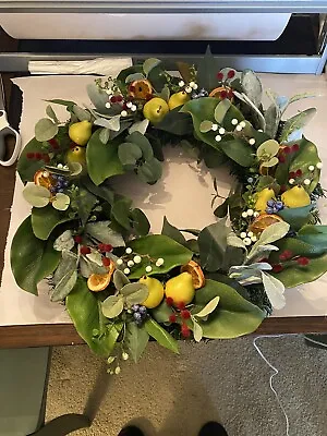 Magnolia And Pear Wreath - Perfect For Spring • $110