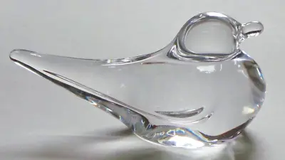 Glass Paperweight Ornament Daum France Dove 11cm Long • £18
