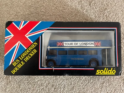 £2.50 • Buy Solido 1/50 - London Double Decker Open Tour Bus Blue Diecast Model Bus