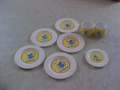 Vintage Smurf  8 Piece  Tea Set Dishes • $9.99