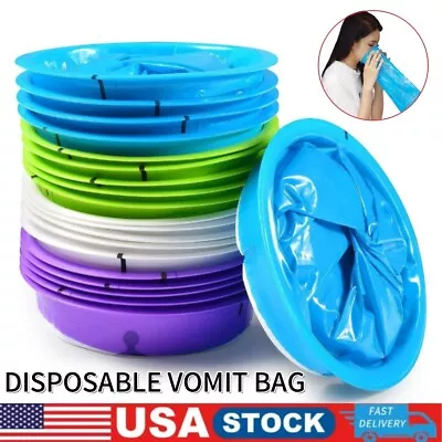 20/30 Pack Barf Bag Disposable Puke Bags High Density Vomit Bags Throw Up & Emes • $14.99
