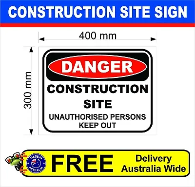Corflute Signowner Builder Sign Safety Signconstruction Site Signsanger Sign • $22