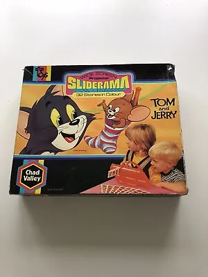 Vintage Chad Valley Slide Projector Set With Tom And Jerry Sliderama.1970’s • £45